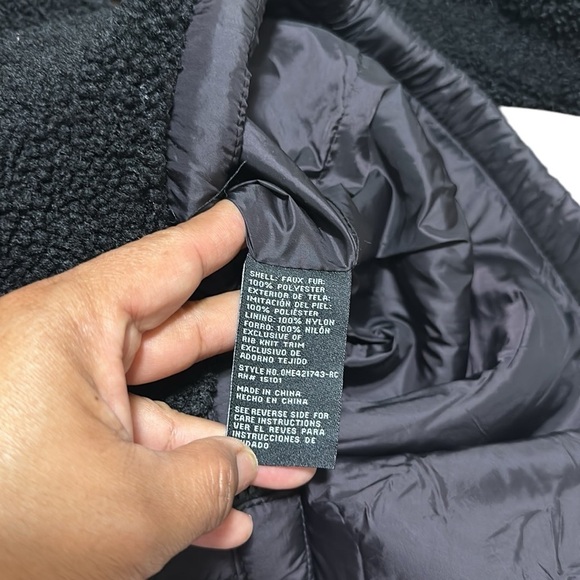 1 Madison Expedition Women's Jacket Size L Black Fuzzy Zipped Hoodie Insulated - Picture 12 of 14